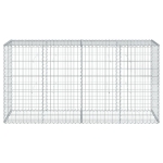 Cesto Gabbione con Copertura 200x50x100 cm in Ferro Zincato