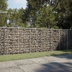 Cesto Gabbione con Copertura 350x100x100 cm in Ferro Zincato