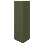 Fioriera da Giardino Verde Oliva Triangolare 30x26x75cm Acciaio