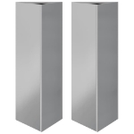 Fioriere 2 pz Triangolari 30x26x75 cm in Acciaio Zincato