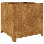 Fioriera da Giardino 50x50x50 cm in Acciaio Corten