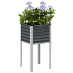 Fioriera da Giardino Antracite 45x45x88 cm in Acciaio