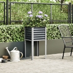 Fioriera da Giardino Antracite 45x45x88 cm in Acciaio