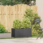 Fioriera Nera 80x40x40 cm in Acciaio Laminato a Freddo