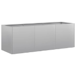 Fioriera 120x40x40 cm in Acciaio Zincato