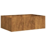 Fioriera Arrugginita 120x80x40 cm in Acciaio Corten