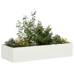 Fioriera Bianca 200x80x40 cm in Acciaio