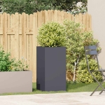 Fioriera Antracite 40x40x80 cm in Acciaio Laminato a Freddo
