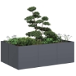 Fioriera Antracite 120x80x40 cm in Acciaio