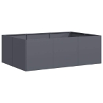 Fioriera Antracite 120x80x40 cm in Acciaio
