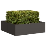 Fioriera Nera 100x100x30 cm in Acciaio