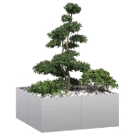 Fioriera 100x100x40 cm in Acciaio Zincato