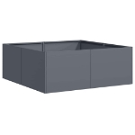 Fioriera Antracite 80x80x30 cm in Acciaio