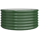 Vaso da Giardino Acciaio Verniciato a Polvere 80x80x36 cm Verde