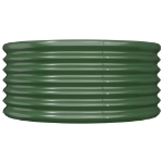 Vaso da Giardino Acciaio Verniciato a Polvere 80x80x36 cm Verde