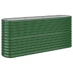 Letto Giardino Acciaio Verniciato a Polvere 152x40x68 cm Verde