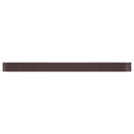 Letto Giardino Acciaio Verniciato a Polvere 512x80x36cm Marrone
