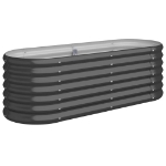 Letto da Giardino in Acciaio a Polvere 114x40x36 cm Antracite