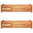 Letti Rialzati da Giardino 2 pz in Legno di Acacia 100x30x25 cm