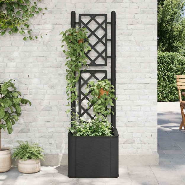 Letto Rialzato da Giardino Graticcio e Irrigazione Antracite