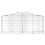 Cesto Gabbione ad Arco 200x50x80/100 cm Ferro Zincato