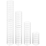 Fioriere Rialzate Gabbioni Circolari 4 pz Ø30x50/100/150/200 cm