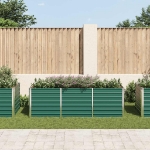 Letto Rialzato Giardino in Acciaio Zincato 240x80x77 cm Verde