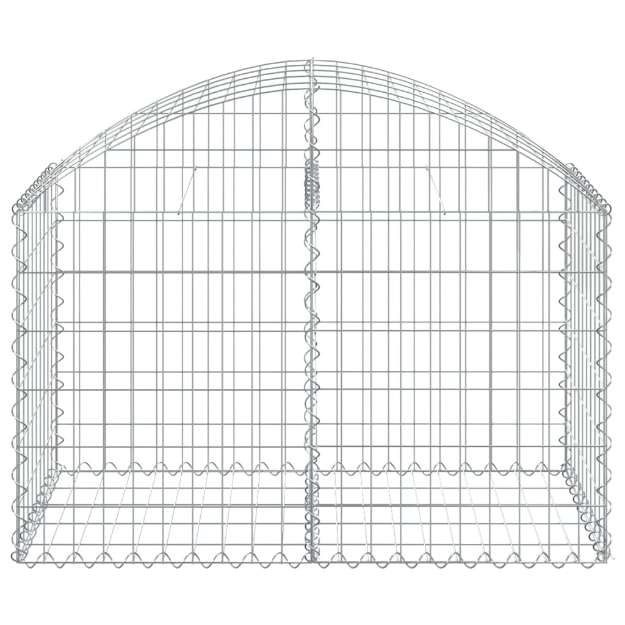 Cesto Gabbione ad Arco 100x50x60/80 cm Ferro Zincato
