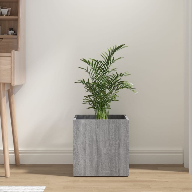 Fioriera Grigio Sonoma 40x40x40 cm in Legno Multistrato