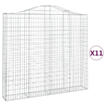 Cesti Gabbioni ad Arco 11 pz 200x30x180/200 cm Ferro Zincato