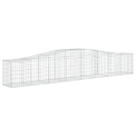 Cesti Gabbioni ad Arco 9 pz 400x50x60/80 cm Ferro Zincato