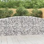 Cesti Gabbioni ad Arco 9 pz 400x50x100/120 cm Ferro Zincato