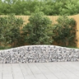 Cesti Gabbioni ad Arco 10 pz 400x30x40/60 cm Ferro Zincato