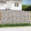 Cesti Gabbioni ad Arco 6 pz 400x50x200/220 cm Ferro Zincato