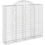 Cesti Gabbioni ad Arco 5 pz 200x30x160/180 cm Ferro Zincato