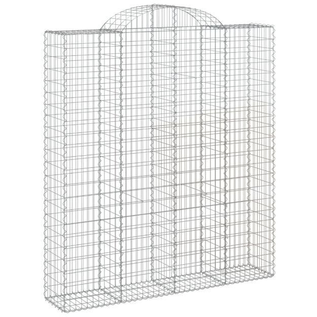 Cesti Gabbioni ad Arco 2 pz 200x50x220/240 cm Ferro Zincato