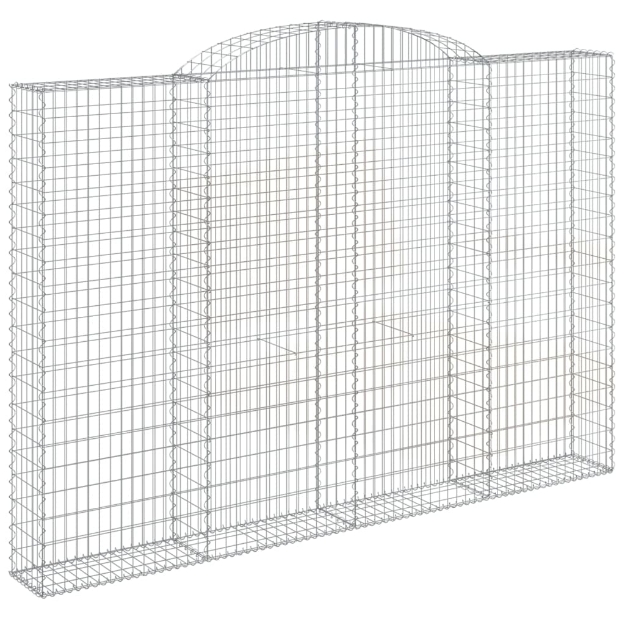 Cesti Gabbioni ad Arco 2 pz 300x30x200/220 cm Ferro Zincato