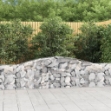 Cesti Gabbioni ad Arco 8 pz 400x30x60/80 cm Ferro Zincato