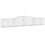 Cesti Gabbioni ad Arco 8 pz 400x30x60/80 cm Ferro Zincato
