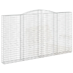 Cesti Gabbioni ad Arco 6 pz 400x30x220/240 cm Ferro Zincato