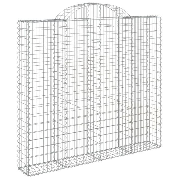 Cesti Gabbioni ad Arco 2 pz 200x50x180/200 cm Ferro Zincato