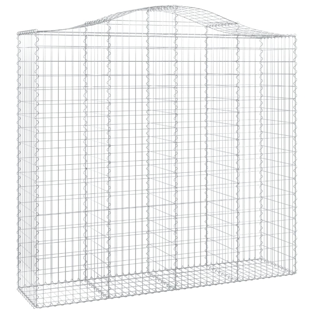 Cesti Gabbioni ad Arco 14 pz 200x50x180/200 cm Ferro Zincato