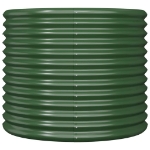 Vaso da Giardino Acciaio Verniciato a Polvere 80x80x68 cm Verde