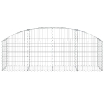 Cesto Gabbione ad Arco 200x50x60/80 cm Ferro Zincato