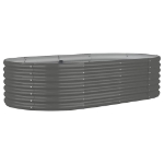 Letto Giardino Acciaio Verniciato a Polvere 152x80x36 cm Grigio