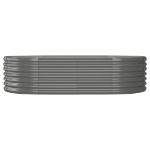 Letto Giardino Acciaio Verniciato a Polvere 152x80x36 cm Grigio