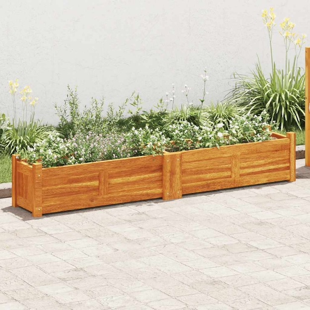 Letto Rialzato da Giardino in Legno di Acacia 150x30x25 cm