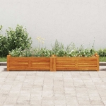 Letto Rialzato da Giardino in Legno di Acacia 150x30x25 cm