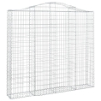 Cesto Gabbione ad Arco 200x30x180/200 cm Ferro Zincato