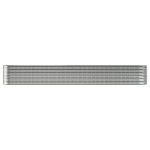 Letto Giardino Acciaio Verniciato a Polvere 512x80x68cm Argento